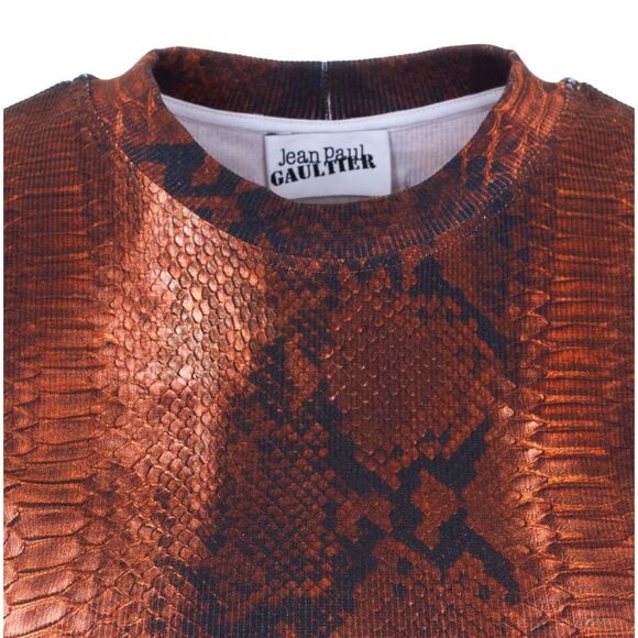 Jean Paul Gaultier Women Python Print T-Shirt